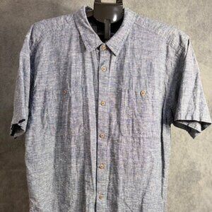 Patagonia Men's XL Chambray Cotton Collared Casual Button-Down Shirt